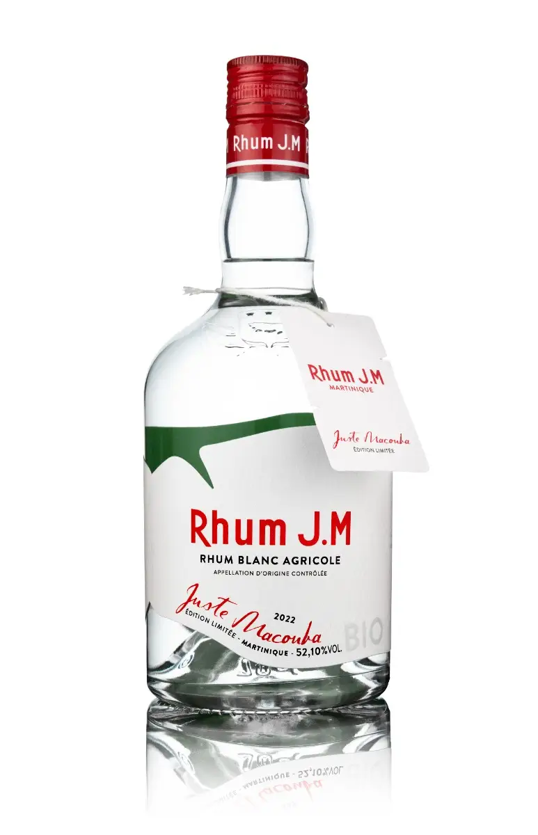 JM RHUM BLANC JUSTE MACOUBA BIO 52.1% 70 CL